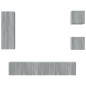 vidaXL 5-tlg. TV-Schrank-Set Grau Sonoma Holzwerkstoff vidaXL 5-tlg. TV-Schrank-Set Grau Sonoma Holzwerkstoff
