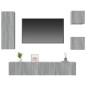 vidaXL 5-tlg. TV-Schrank-Set Grau Sonoma Holzwerkstoff vidaXL 5-tlg. TV-Schrank-Set Grau Sonoma Holzwerkstoff