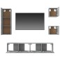 vidaXL 5-tlg. TV-Schrank-Set Grau Sonoma Holzwerkstoff vidaXL 5-tlg. TV-Schrank-Set Grau Sonoma Holzwerkstoff