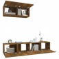 vidaXL 3-tlg. TV-Schrank-Set Räuchereiche Holzwerkstoff vidaXL 3-tlg. TV-Schrank-Set Räuchereiche Holzwerkstoff