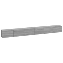 vidaXL 3-tlg. TV-Schrank-Set Grau Sonoma Holzwerkstoff