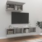 vidaXL 3-tlg. TV-Schrank-Set Betongrau Holzwerkstoff vidaXL 3-tlg. TV-Schrank-Set Betongrau Holzwerkstoff