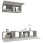 vidaXL 3-tlg. TV-Schrank-Set Betongrau Holzwerkstoff vidaXL 3-tlg. TV-Schrank-Set Betongrau Holzwerkstoff