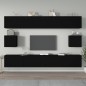 vidaXL 6-tlg. TV-Schrank-Set Schwarz Holzwerkstoff vidaXL 6-tlg. TV-Schrank-Set Schwarz Holzwerkstoff