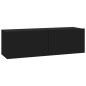 vidaXL 6-tlg. TV-Schrank-Set Schwarz Holzwerkstoff vidaXL 6-tlg. TV-Schrank-Set Schwarz Holzwerkstoff
