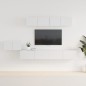 vidaXL 5-tlg. TV-Schrank-Set Hochglanz-Weiß Holzwerkstoff vidaXL 5-tlg. TV-Schrank-Set Hochglanz-Weiß Holzwerkstoff