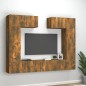vidaXL 6-tlg. TV-Schrank-Set Räuchereiche Holzwerkstoff vidaXL 6-tlg. TV-Schrank-Set Räuchereiche Holzwerkstoff