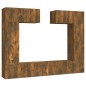 vidaXL 6-tlg. TV-Schrank-Set Räuchereiche Holzwerkstoff vidaXL 6-tlg. TV-Schrank-Set Räuchereiche Holzwerkstoff
