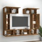 vidaXL 6-tlg. TV-Schrank-Set Räuchereiche Holzwerkstoff vidaXL 6-tlg. TV-Schrank-Set Räuchereiche Holzwerkstoff