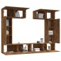 vidaXL 6-tlg. TV-Schrank-Set Räuchereiche Holzwerkstoff vidaXL 6-tlg. TV-Schrank-Set Räuchereiche Holzwerkstoff