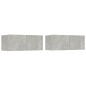 vidaXL 5-tlg. TV-Schrank-Set Betongrau Holzwerkstoff vidaXL 5-tlg. TV-Schrank-Set Betongrau Holzwerkstoff
