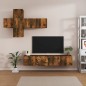 vidaXL 7-tlg. TV-Schrank-Set Räuchereiche Holzwerkstoff vidaXL 7-tlg. TV-Schrank-Set Räuchereiche Holzwerkstoff
