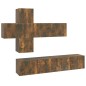 vidaXL 7-tlg. TV-Schrank-Set Räuchereiche Holzwerkstoff vidaXL 7-tlg. TV-Schrank-Set Räuchereiche Holzwerkstoff