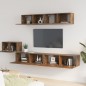vidaXL 5-tlg. TV-Schrank-Set Räuchereiche Holzwerkstoff vidaXL 5-tlg. TV-Schrank-Set Räuchereiche Holzwerkstoff