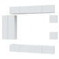 vidaXL 8-tlg. TV-Schrank-Set Hochglanz-Weiß Holzwerkstoff vidaXL 8-tlg. TV-Schrank-Set Hochglanz-Weiß Holzwerkstoff