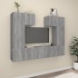 vidaXL 6-tlg. TV-Schrank-Set Grau Sonoma Holzwerkstoff vidaXL 6-tlg. TV-Schrank-Set Grau Sonoma Holzwerkstoff