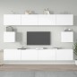 vidaXL 6-tlg. TV-Schrank-Set Hochglanz-Weiß Holzwerkstoff vidaXL 6-tlg. TV-Schrank-Set Hochglanz-Weiß Holzwerkstoff