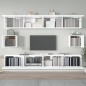 vidaXL 6-tlg. TV-Schrank-Set Hochglanz-Weiß Holzwerkstoff vidaXL 6-tlg. TV-Schrank-Set Hochglanz-Weiß Holzwerkstoff