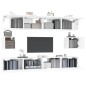 vidaXL 6-tlg. TV-Schrank-Set Hochglanz-Weiß Holzwerkstoff vidaXL 6-tlg. TV-Schrank-Set Hochglanz-Weiß Holzwerkstoff