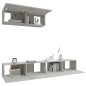 vidaXL 3-tlg. TV-Schrank-Set Betongrau Holzwerkstoff vidaXL 3-tlg. TV-Schrank-Set Betongrau Holzwerkstoff