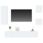 vidaXL 5-tlg. TV-Schrank-Set Hochglanz-Weiß Holzwerkstoff vidaXL 5-tlg. TV-Schrank-Set Hochglanz-Weiß Holzwerkstoff