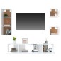 vidaXL 5-tlg. TV-Schrank-Set Hochglanz-Weiß Holzwerkstoff vidaXL 5-tlg. TV-Schrank-Set Hochglanz-Weiß Holzwerkstoff