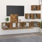 vidaXL TV-Wandschrank Räuchereiche Holzwerkstoff vidaXL TV-Wandschrank Räuchereiche Holzwerkstoff