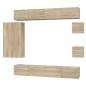 vidaXL 8-tlg. TV-Schrank-Set Sonoma-Eiche Holzwerkstoff vidaXL 8-tlg. TV-Schrank-Set Sonoma-Eiche Holzwerkstoff