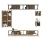 vidaXL 8-tlg. TV-Schrank-Set Sonoma-Eiche Holzwerkstoff vidaXL 8-tlg. TV-Schrank-Set Sonoma-Eiche Holzwerkstoff