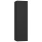 vidaXL 7-tlg. TV-Schrank-Set Schwarz Holzwerkstoff vidaXL 7-tlg. TV-Schrank-Set Schwarz Holzwerkstoff