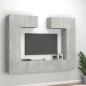 vidaXL 6-tlg. TV-Schrank-Set Betongrau Holzwerkstoff vidaXL 6-tlg. TV-Schrank-Set Betongrau Holzwerkstoff