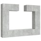 vidaXL 6-tlg. TV-Schrank-Set Betongrau Holzwerkstoff vidaXL 6-tlg. TV-Schrank-Set Betongrau Holzwerkstoff