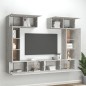 vidaXL 6-tlg. TV-Schrank-Set Betongrau Holzwerkstoff vidaXL 6-tlg. TV-Schrank-Set Betongrau Holzwerkstoff