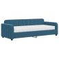 vidaXL Tagesbett mit Matratze Blau 80x200 cm Samt vidaXL Tagesbett mit Matratze Blau 80x200 cm Samt
