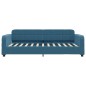 vidaXL Tagesbett mit Matratze Blau 80x200 cm Samt vidaXL Tagesbett mit Matratze Blau 80x200 cm Samt