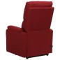 Massagesessel mit Aufstehhilfe Weinrot Stoff Massagesessel mit Aufstehhilfe Weinrot Stoff