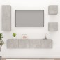 vidaXL 5-tlg. TV-Schrank-Set Betongrau Holzwerkstoff vidaXL 5-tlg. TV-Schrank-Set Betongrau Holzwerkstoff