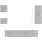 vidaXL 5-tlg. TV-Schrank-Set Betongrau Holzwerkstoff vidaXL 5-tlg. TV-Schrank-Set Betongrau Holzwerkstoff