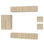 vidaXL 8-tlg. TV-Schrank-Set Sonoma-Eiche Holzwerkstoff vidaXL 8-tlg. TV-Schrank-Set Sonoma-Eiche Holzwerkstoff