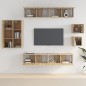 vidaXL 8-tlg. TV-Schrank-Set Sonoma-Eiche Holzwerkstoff vidaXL 8-tlg. TV-Schrank-Set Sonoma-Eiche Holzwerkstoff