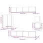 vidaXL 8-tlg. TV-Schrank-Set Sonoma-Eiche Holzwerkstoff vidaXL 8-tlg. TV-Schrank-Set Sonoma-Eiche Holzwerkstoff