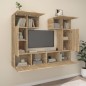 vidaXL 6-tlg. TV-Schrank-Set Sonoma-Eiche Holzwerkstoff vidaXL 6-tlg. TV-Schrank-Set Sonoma-Eiche Holzwerkstoff