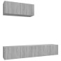 vidaXL 3-tlg. TV-Schrank-Set Grau Sonoma Holzwerkstoff vidaXL 3-tlg. TV-Schrank-Set Grau Sonoma Holzwerkstoff
