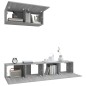vidaXL 3-tlg. TV-Schrank-Set Grau Sonoma Holzwerkstoff vidaXL 3-tlg. TV-Schrank-Set Grau Sonoma Holzwerkstoff