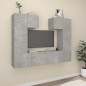vidaXL 6-tlg. TV-Schrank-Set Betongrau Holzwerkstoff vidaXL 6-tlg. TV-Schrank-Set Betongrau Holzwerkstoff