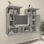 vidaXL 6-tlg. TV-Schrank-Set Betongrau Holzwerkstoff vidaXL 6-tlg. TV-Schrank-Set Betongrau Holzwerkstoff