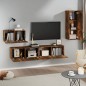 vidaXL 4-tlg. TV-Schrank-Set Räuchereiche Holzwerkstoff vidaXL 4-tlg. TV-Schrank-Set Räuchereiche Holzwerkstoff