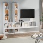 vidaXL TV-Wandschrank Weiß Holzwerkstoff vidaXL TV-Wandschrank Weiß Holzwerkstoff