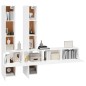 vidaXL TV-Wandschrank Weiß Holzwerkstoff vidaXL TV-Wandschrank Weiß Holzwerkstoff