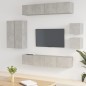 vidaXL 8-tlg. TV-Schrank-Set Betongrau Holzwerkstoff vidaXL 8-tlg. TV-Schrank-Set Betongrau Holzwerkstoff